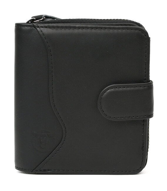 Чоловічий гаманець кардхолдер чорний на блискавці Bull TW033AV вертикальний фото, картинка, изображение