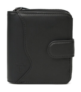 Чоловічий гаманець кардхолдер чорний на блискавці Bull TW033AV вертикальний фото, картинка, изображение