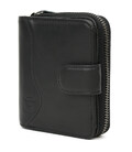 Чоловічий гаманець кардхолдер чорний на блискавці Bull TW033AV вертикальний фото, картинка, изображение