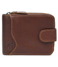 Чоловічий гаманець кардхолдер на блискавці Bull TW033C коричневий картинка, зображення, фото