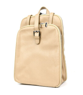 Шкіряний італійський рюкзак Firenze HB03334Beige бежевий фото, картинка, изображение