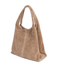 Замшева сумка жіноча шоппер Італія Firenze fz379037 у кольорі тауп фото, картинка, изображение