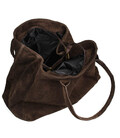 Замшева жіноча сумка тоут Італія Firenze fz376023 у кольорі шоколад фото, картинка, изображение