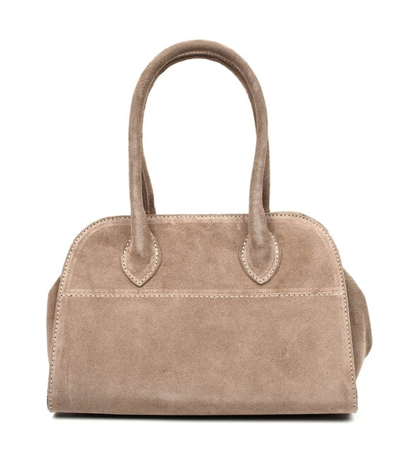 Замшева сумка жіноча Італія Firenze fz375235 в кольорі тауп фото, картинка, изображение