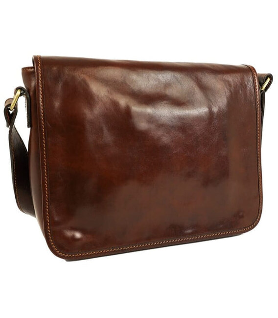 Шкіряна сумка месенджер Time Resistance 1173301 The Stranger коричневий фото, картинка, изображение