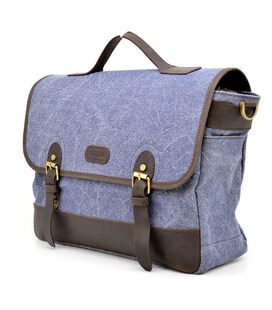 Портфель для чоловіків з тканини з шкіряними вставками RKj-7880-4lx TARWA фото, картинка, изображение