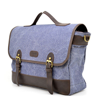 Портфель для чоловіків з тканини з шкіряними вставками RKj-7880-4lx TARWA фото, картинка, изображение