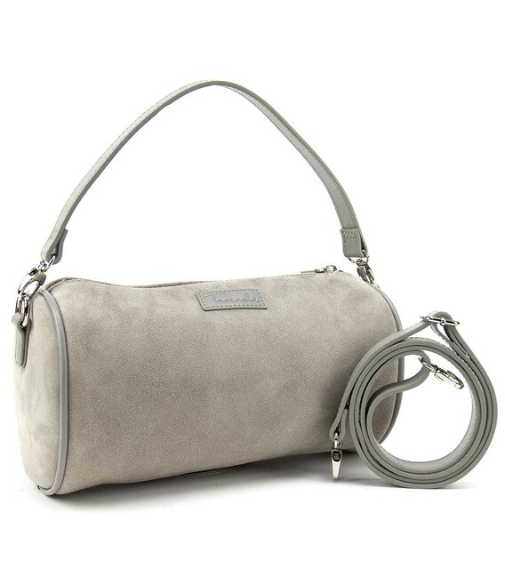 Замшевое стильное кроссбоди в форме боченка Tavinchi CH-0777G-Y фото, картинка, изображение