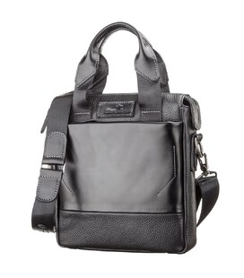 Сумка чоловіча SHVIGEL 11121 шкіряна Чорна