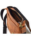 Чоловіча сумка шкіряна через плече RB-0002-3md TARWA коньячна фото, картинка, изображение