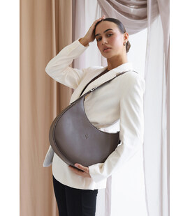 Жіноча шкіряна сумка Vivian темно-бежева картинка, зображення, фото