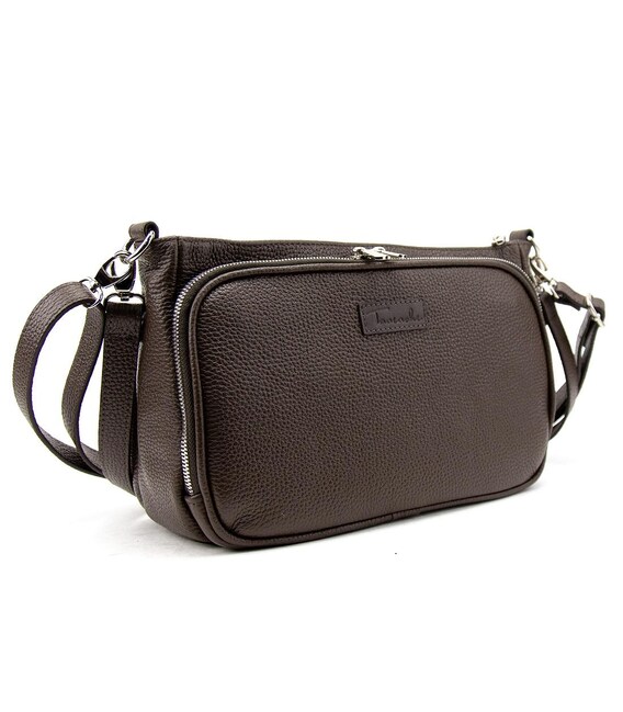 Кожаное женское кроссбоди Tavinchi CH-001DB-FL фото, картинка, изображение