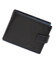 Чорний стильний чоловічий гаманець з блоком для документів із натуральної шкіри Marco Coverna MC-1006 A 1221 картинка, зображенн