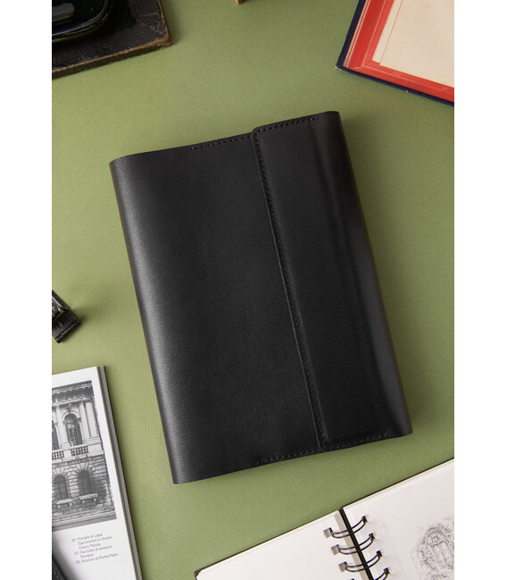 Шкіряний блокнот (Софт-бук) 5.2 чорний картинка, зображення, фото