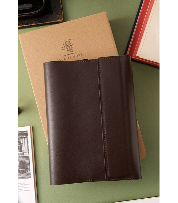 Шкіряний блокнот (Софт-бук) 5.2 темно-коричневий картинка, зображення, фото