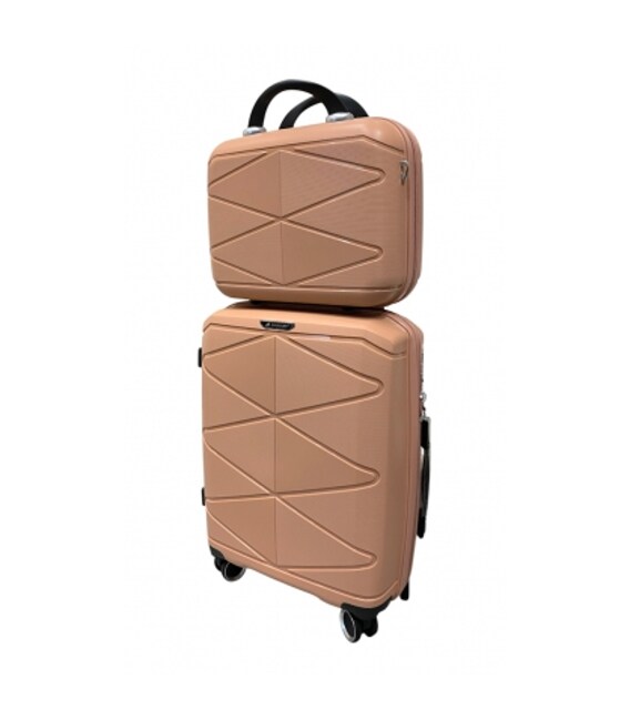 Ручная кладь с кейсом Madisson Snowball 51304/S+VA розовое золото фото, картинка, изображение