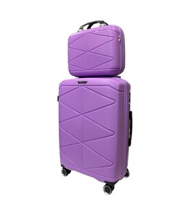 Комплект чемоданов Madisson Snowball 51304/L+VA фиолетовый фото, картинка, изображение