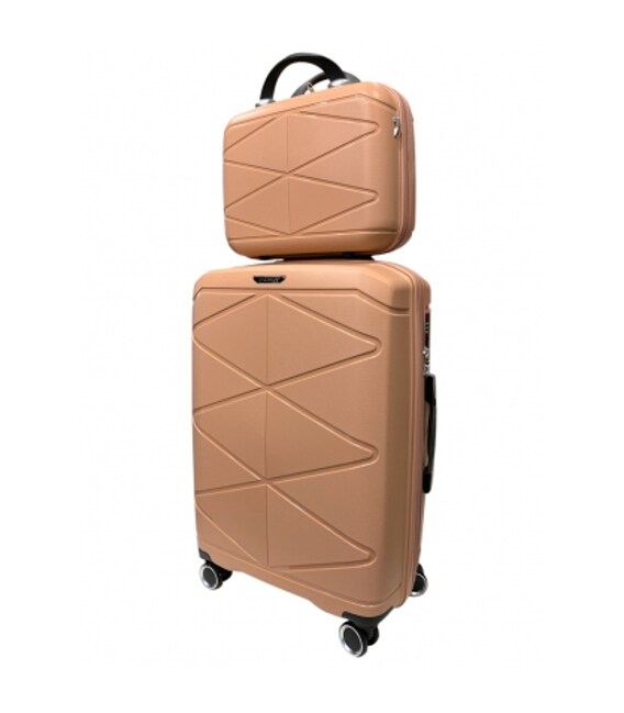 Комплект чемоданов Madisson Snowball 51304/L+VA розовое золото фото, картинка, изображение