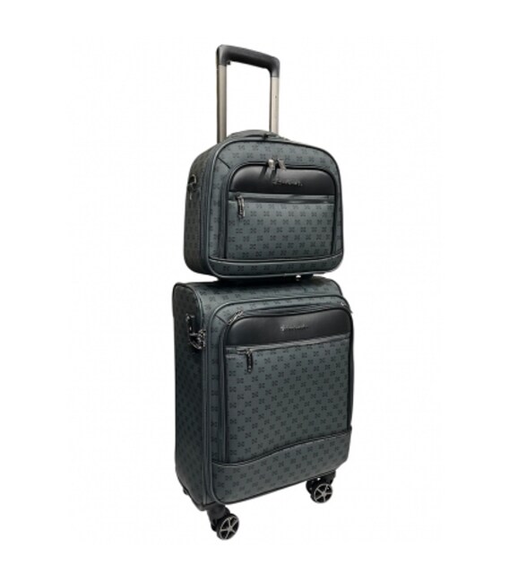 Маленька валіза і кейс Snowball 39204 сіра - картинка, зображення, фото валізи