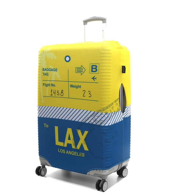 Чохол для валізи Airtex середня M Los Angeles LAX - картинка, зображення, фото валізи