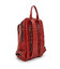 Жіночий червоний шкіряний рюкзак TARWA RR-2008-3md середнього розміру - картинка, зображення, фото