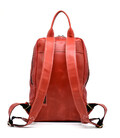 Жіночий червоний шкіряний рюкзак TARWA RR-2008-3md середнього розміру - картинка, зображення, фото
