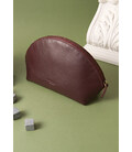 Женская кожаная косметичка 8.0 Бордовая фото, картинка, изображение