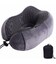 Зручна подушка для шиї дорожня Carbon C5700 сіра - картинка, зображення, фото