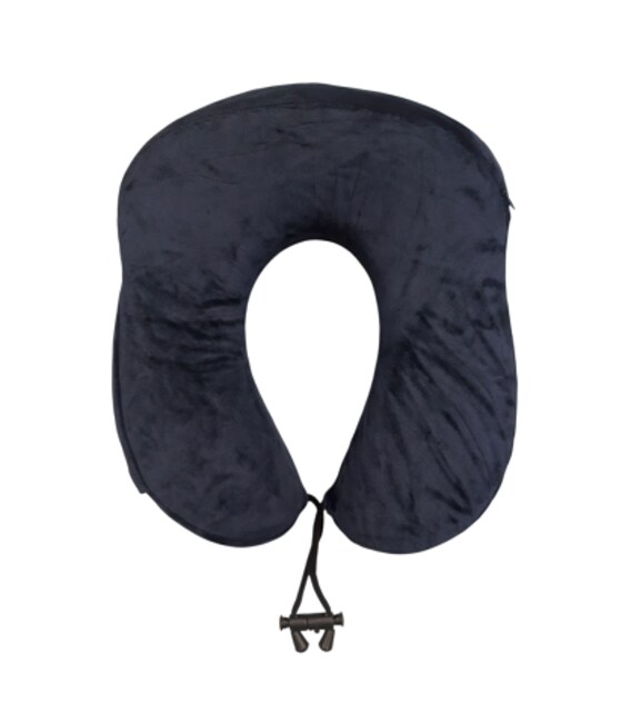 Дорожня подушка для шиї 5500 темно-синя - картинка, зображення, фото