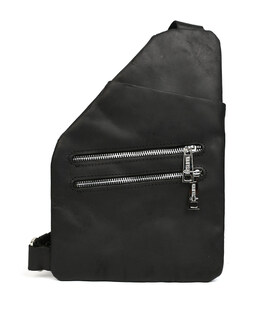 Чоловіча сумка-слінг через плече TARWA RA-5402-4lx чорний крейзі хорс фото, картинка, изображение