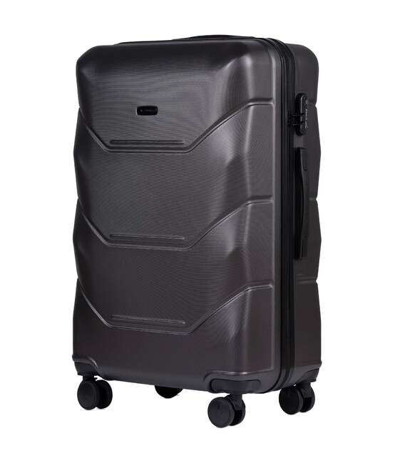 Чемодан Wings 148 большой L графитовый фото, картинка, изображение