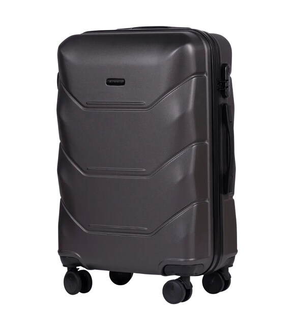 Чемодан Wings 148 средний M графитовый фото, картинка, изображение