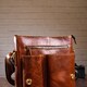 Сумка мужская вертикальная кожаная Vintage 20029 Коричневая фото