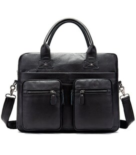 Сумка мужская под ноутбук Vintage 14771 Черная