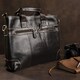 Сумка под ноутбук из гладкой кожи Vintage 14890 Коричневая фото