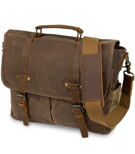 Сумка-портфель на плечо Vintage 20116 Коричневая фото
