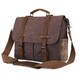 Сумка-портфель на плечо Vintage 20116 Коричневая фото