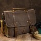 Сумка-портфель на плечо Vintage 20116 Коричневая фото