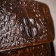 Cумка мужская с тиснением под крокодила Vintage 14698 Коричневая фото