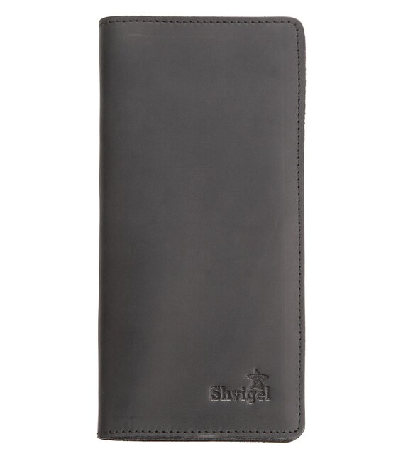 Кошелек SHVIGEL из винтажной кожи 13794 Черный фото