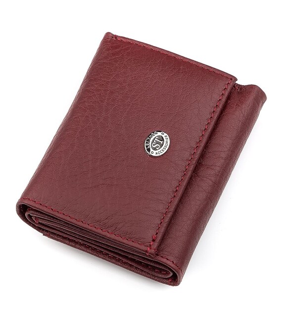 Гаманець ST Leather 18324 (ST440) шкіряний Бордовий