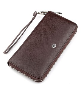 Гаманець жіночий ST Leather 18418 (ST45-2) шкіряний Коричневий