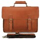 Кожаный портфель матовый Vintage 14937 Рыжий фото