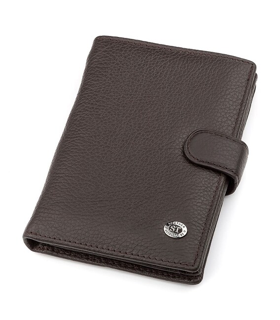 Мужской кошелек ST Leather 18331 (ST101) вертикальный Коричневый фото