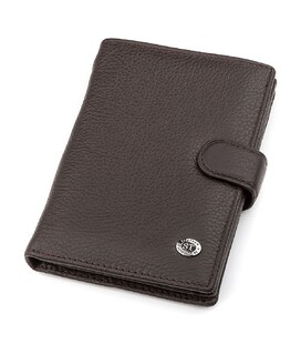 Чоловічий гаманець ST Leather 18331 (ST101) вертикальний Коричневий