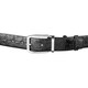 Ремень мужской CROCODILE LEATHER 18008 из натуральной кожи крокодила Черный фото