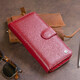 Вертикальный вместительный кошелек из кожи женский ST Leather 19307 Бордовый фото