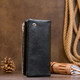 Вертикальный кошелек на кнопке женский ST Leather 19200 Черный фото