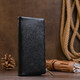 Вертикальный кошелек на кнопке женский ST Leather 19200 Черный фото