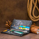 Вертикальный кошелек на кнопке женский ST Leather 19200 Черный фото